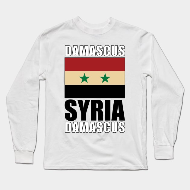 Flag of Syria Long Sleeve T-Shirt by KewaleeTee